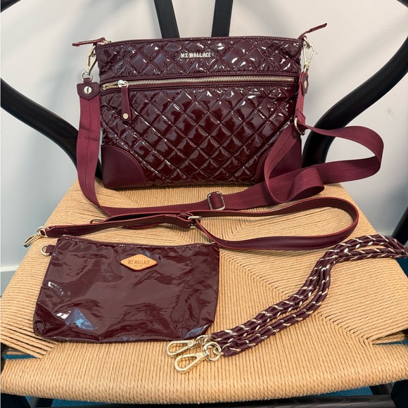 MZ Wallace Crosby Crossbody Bag, Cranberry Lacquer - Picture 8 of 12